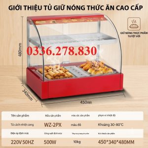 tủ giữ nhiệt trưng bày thức ăn