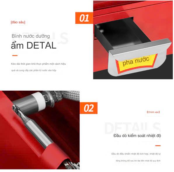 Tủ Trưng Bày Giữ Nhiệt Thức Ăn WZ-2PX - Thiết Kế Kính Cong Sang Trọng, Tiết Kiệm Điện, Nhỏ Gọn 230x340x480mm - Ảnh 4