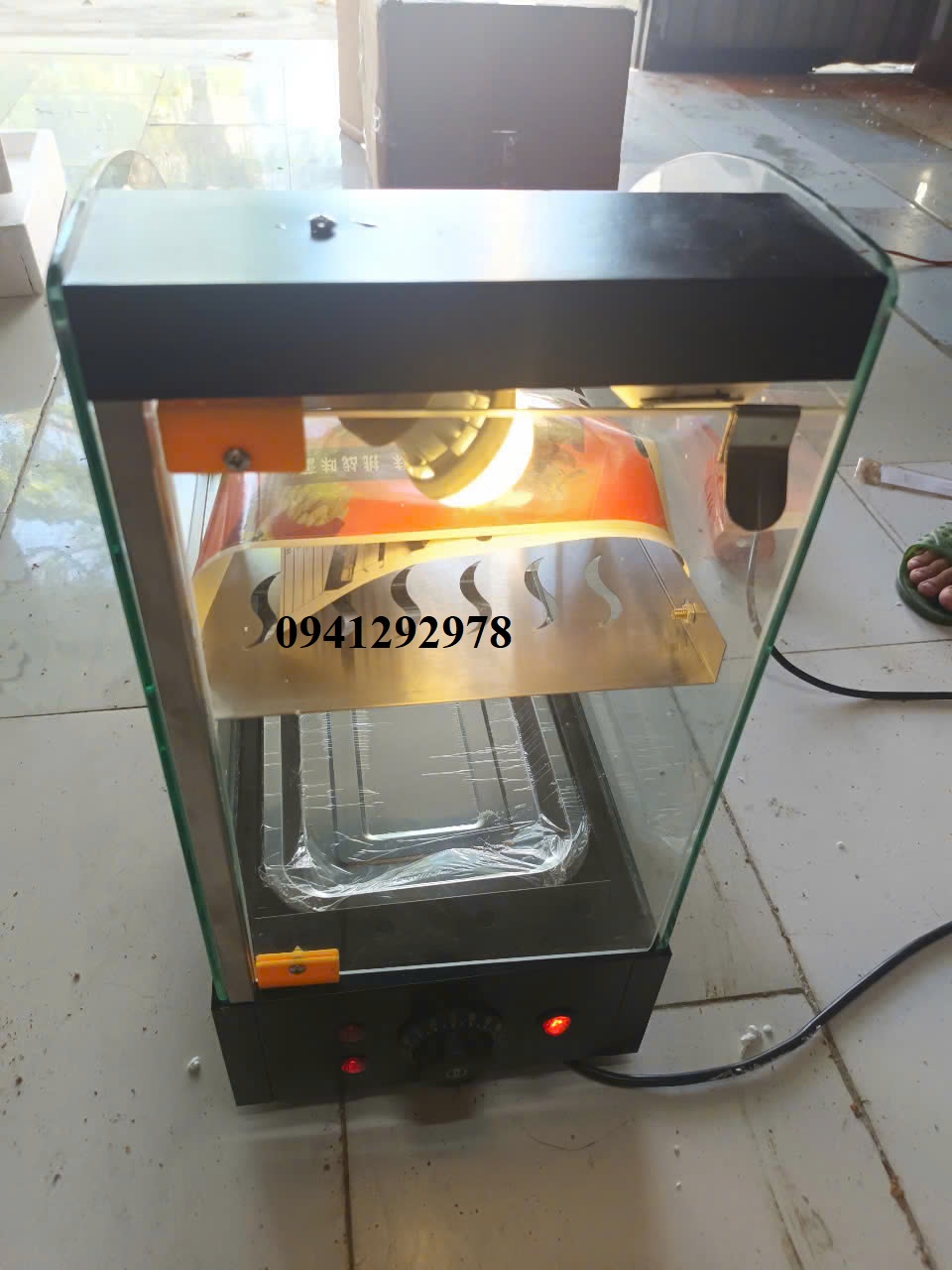 Tủ Trưng Bày Giữ Nhiệt Thức Ăn WZ-2PX - Thiết Kế Kính Cong Sang Trọng, Tiết Kiệm Điện, Nhỏ Gọn 230x340x480mm - Ảnh 8