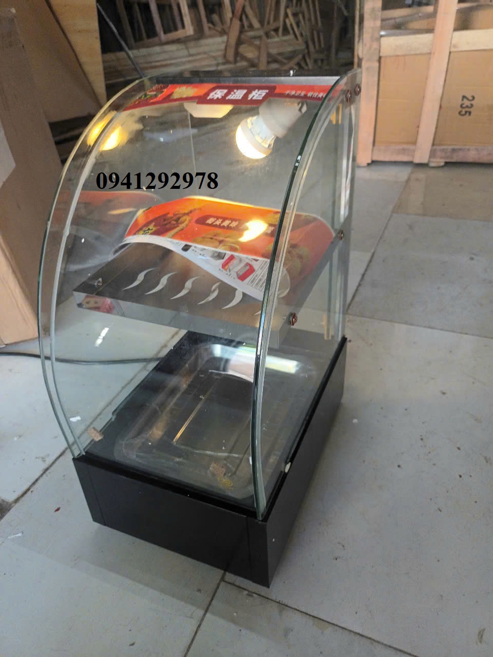 Tủ Trưng Bày Giữ Nhiệt Thức Ăn WZ-2PX - Thiết Kế Kính Cong Sang Trọng, Tiết Kiệm Điện, Nhỏ Gọn 230x340x480mm - Ảnh 9