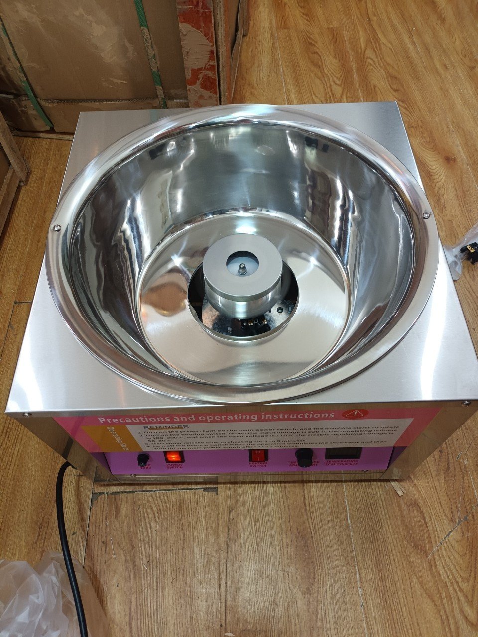 Máy làm kẹo bông gòn điện .Công suất 1200w - Ảnh 6
