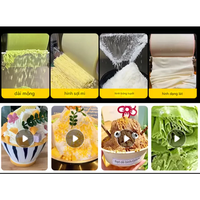 Bingsu. Máy làm kem tuyết Bingsu. Công suất 1200W. Máy làm kem giá rẻ, bảo hành 12 tháng - Ảnh 5