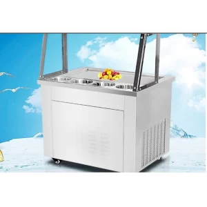 MÁY LÀM KEM CUỘN THÁI LAN ,CHẢO VUÔNG ĐƠN 55X30CM CAO CẤP-BẢO HÀNH 1 NĂM