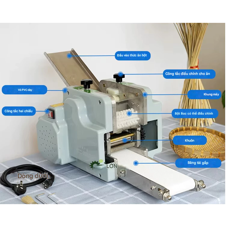 Máy làm bánh há cảo ,bánh xếp,bánh bao ... máy làm tự động,hàng cao cấp ,bảo hành 1 năm - Ảnh 3